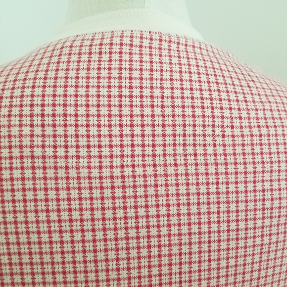 L.L. Bean Kids Red Patterned Henley Shirt - Picture 5 of 10